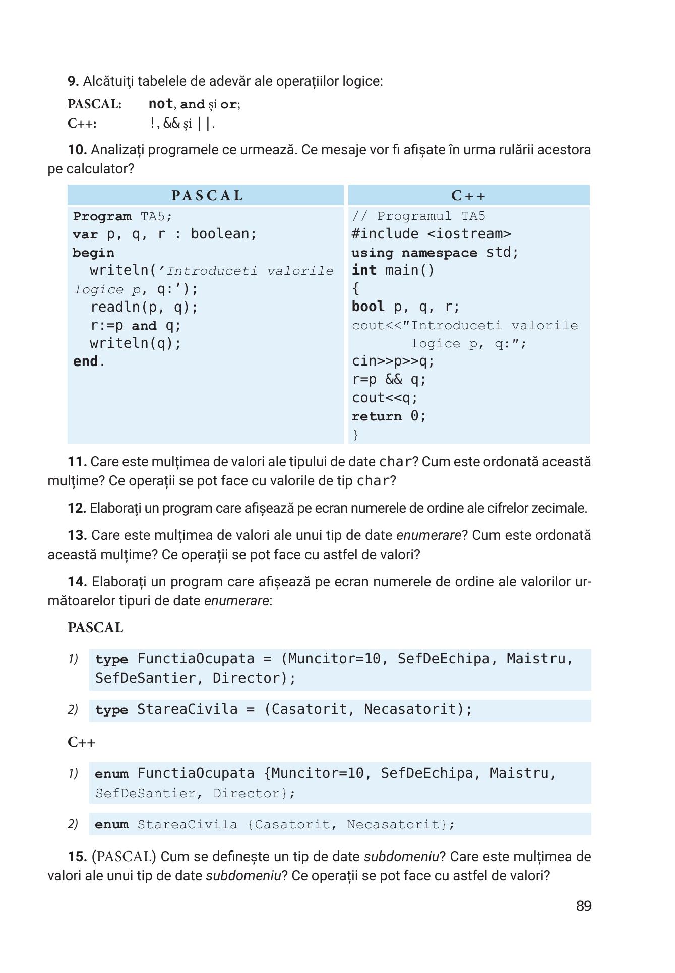 Informatica, Capitolul 2